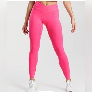 Gymshark Crossover Pink Leggings Size Medium